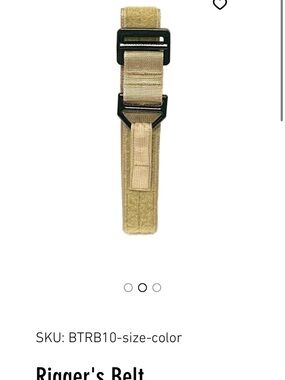 Men's Tactical Rigger Belt in Tan